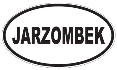 JARZOMBEK - Oval Sticker