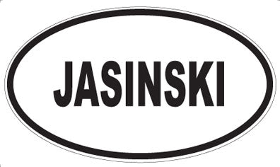 JASINSKI - Oval Magnet
