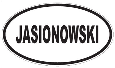 JASIONOWSKI - Oval Magnet