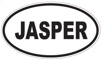 JASPER - Oval Sticker