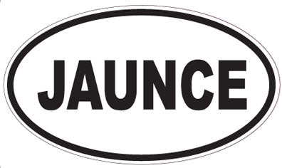 JAUNCE - Oval Sticker