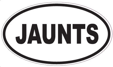 JAUNTS - Oval Sticker