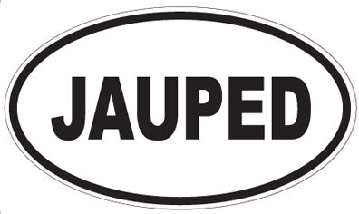 JAUPED - Oval Sticker