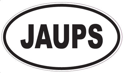 JAUPS - Oval Sticker