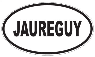 JAUREGUY - Oval Magnet