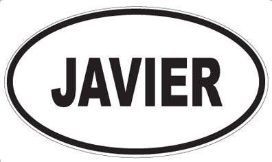 JAVIER - Oval Magnet