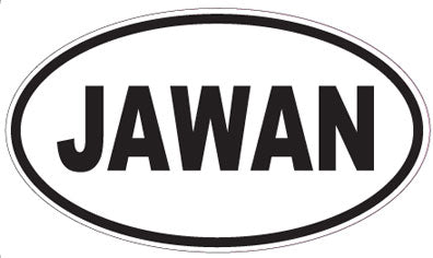 JAWAN - Oval Sticker