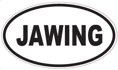 JAWING - Oval Sticker