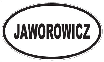 JAWOROWICZ - Oval Magnet