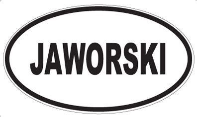 JAWORSKI - Oval Magnet