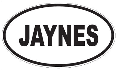 JAYNES - Oval Magnet
