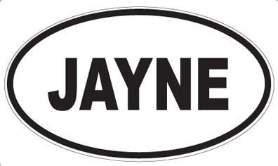 JAYNE - Oval Magnet