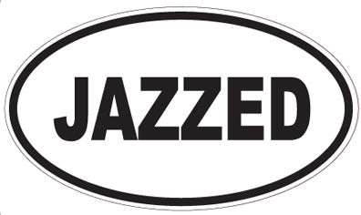 JAZZED - Oval Sticker