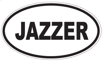 JAZZER - Oval Sticker