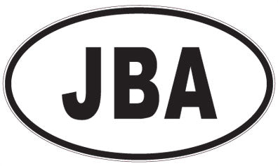 JBA - 3 Letter Initials Oval Magnet