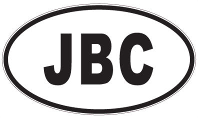 JBC - 3 Letter Initials Oval Sticker