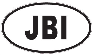 JBI - 3 Letter Initials Oval Magnet