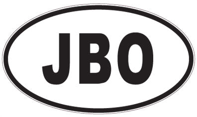 JBO - 3 Letter Initials Oval Magnet