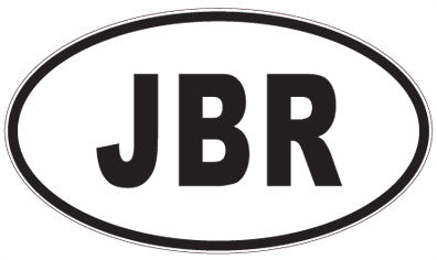 JBR - 3 Letter Initials Oval Magnet