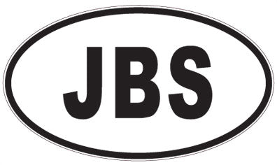 JBS - 3 Letter Initials Oval Magnet