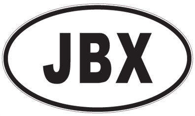 JBX - 3 Letter Initials Oval Magnet