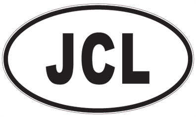 JCL - 3 Letter Initials Oval Magnet
