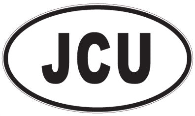 JCU - 3 Letter Initials Oval Magnet