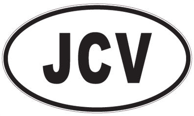 JCV - 3 Letter Initials Oval Magnet