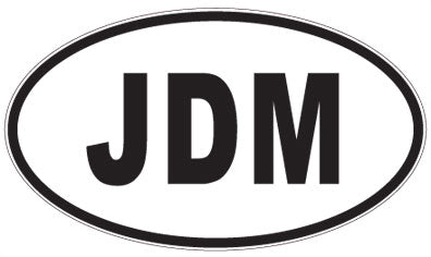 JDM - 3 Letter Initials Oval Sticker