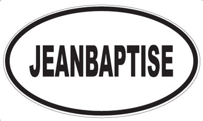 JEANBAPTISE - Oval Magnet