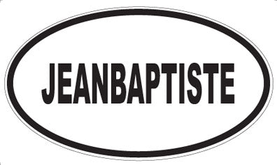 JEANBAPTISTE - Oval Magnet