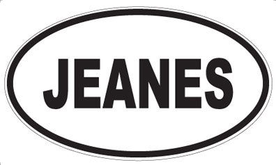 JEANES - Oval Magnet