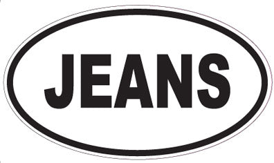 JEANS - Oval Magnet