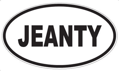 JEANTY - Oval Magnet