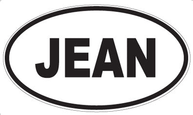 JEAN - Oval Magnet