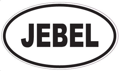 JEBEL - Oval Sticker