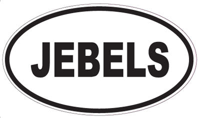 JEBELS - Oval Sticker