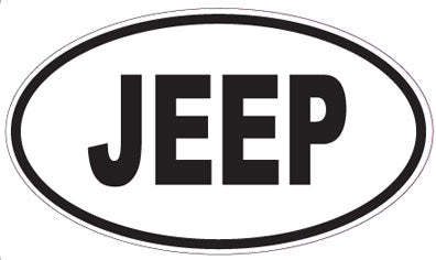 JEEP - Oval Sticker