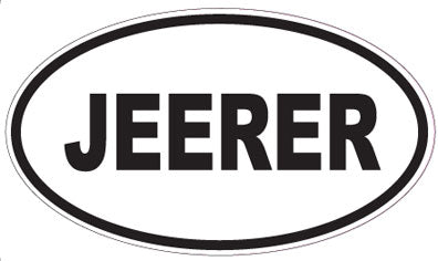 JEERER - Oval Sticker