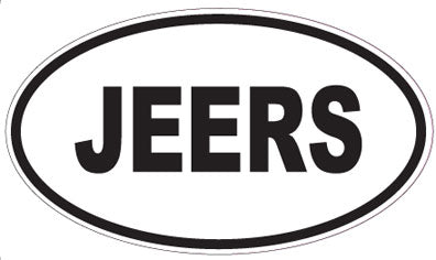 JEERS - Oval Sticker