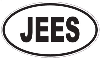 JEES - Oval Sticker