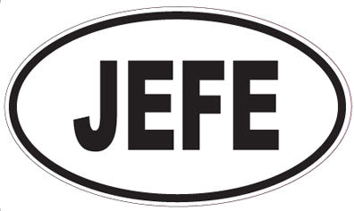 JEFE - Oval Sticker