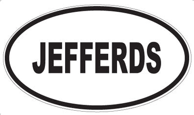 JEFFERDS - Oval Magnet
