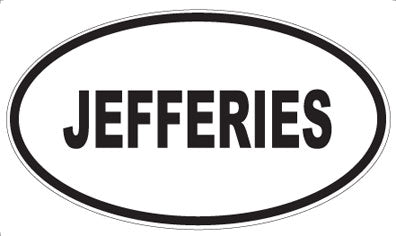 JEFFERIES - Oval Magnet