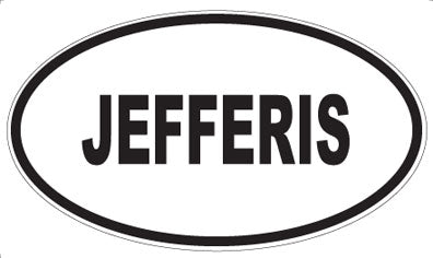 JEFFERIS - Oval Magnet