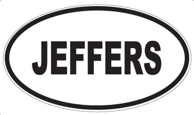 JEFFERS - Oval Magnet