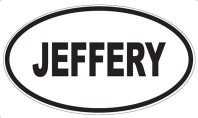 JEFFERY - Oval Magnet