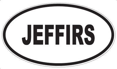 JEFFIRS - Oval Magnet
