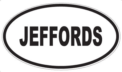 JEFFORDS - Oval Magnet