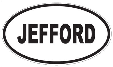 JEFFORD - Oval Magnet